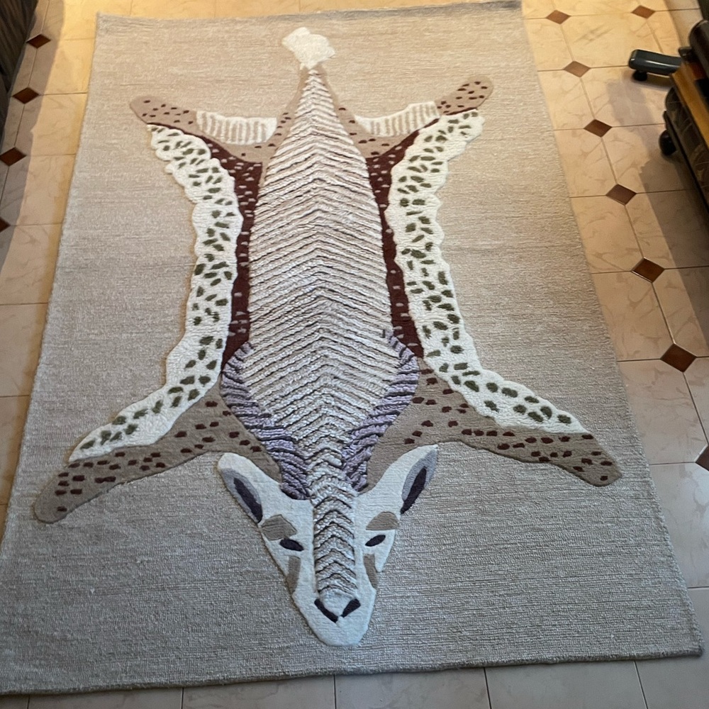 Anthropologie Hand-Tufted Panthera Wool Rug - Picture 4 of 12
